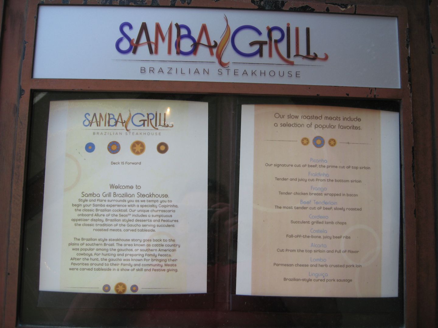arkitekt Polering foran derryX Dines: Samba Grill – Allure of the Seas – derryX.com