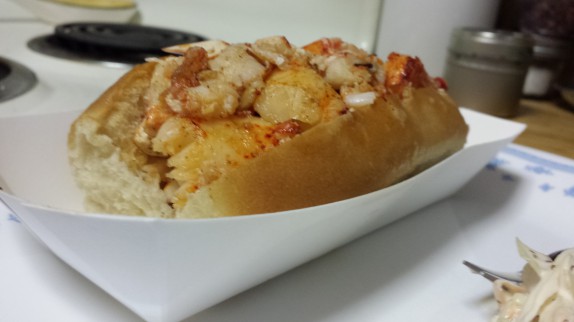 Lobster roll from Fin