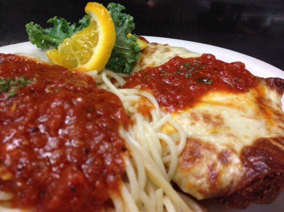 Tuesday is CHICKEN PARM NIGHT!!! Just $8.99 with pasta and choice of soup or salad ! 4pm until close