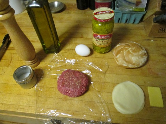 Everything for the calabrese burger