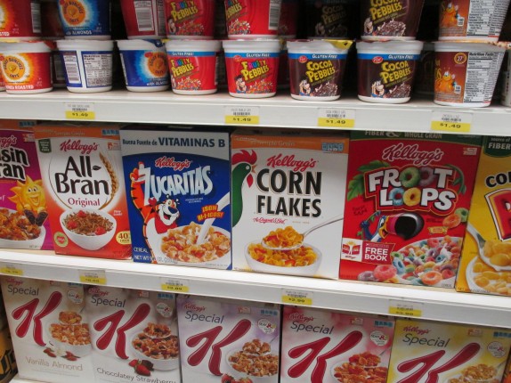 Cereal Isle at grocery store in puerto rico