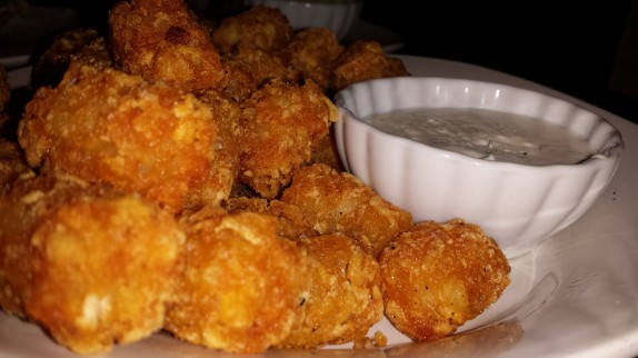 Crispy tater tots with smoked onion ranch - $7