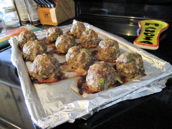 Baked meatballs