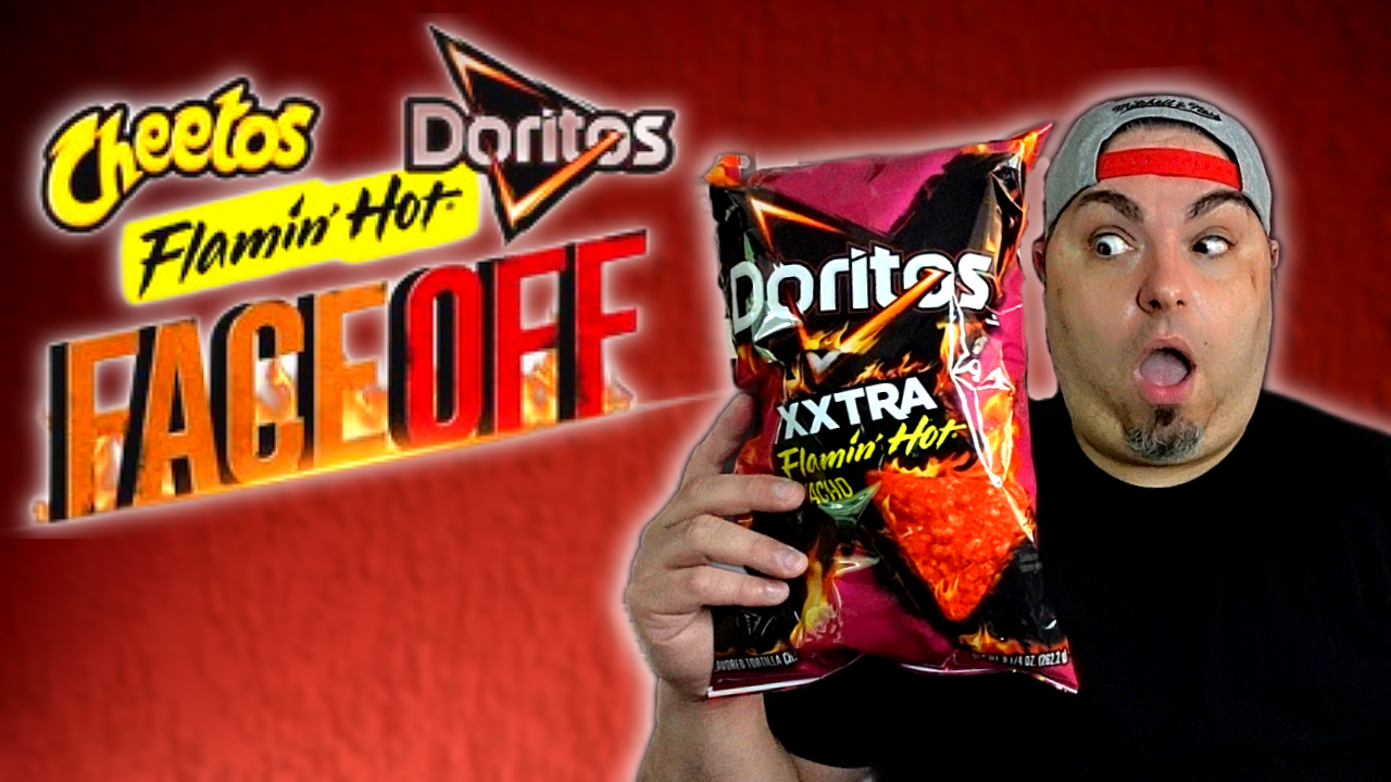 I tried Doritos Xxtra Flamin' Hot Nacho and Cheetos Flamin' Hot S...