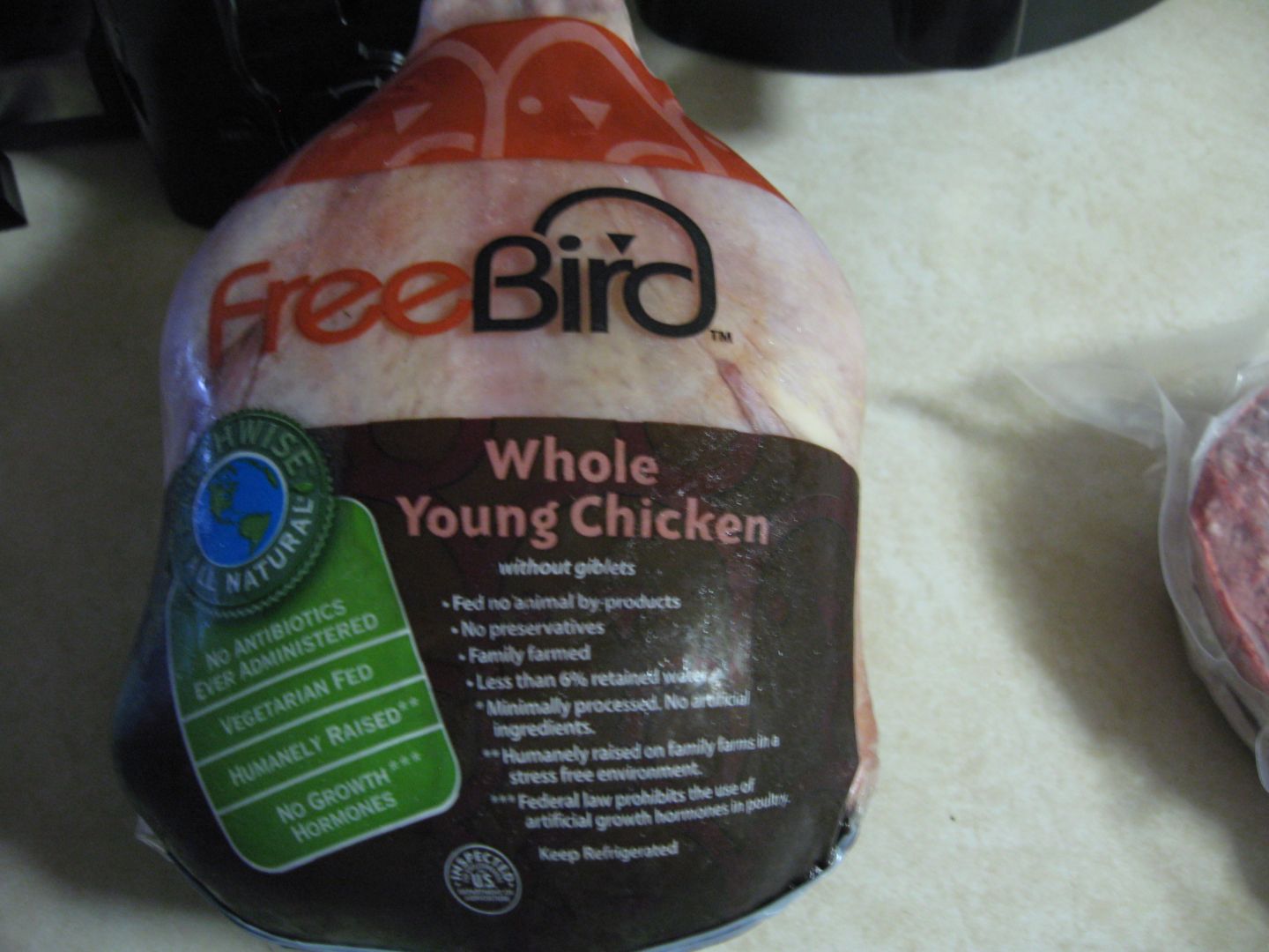 A whole free range frozen chicken (4.3lbs – $12.23) – derryX.com